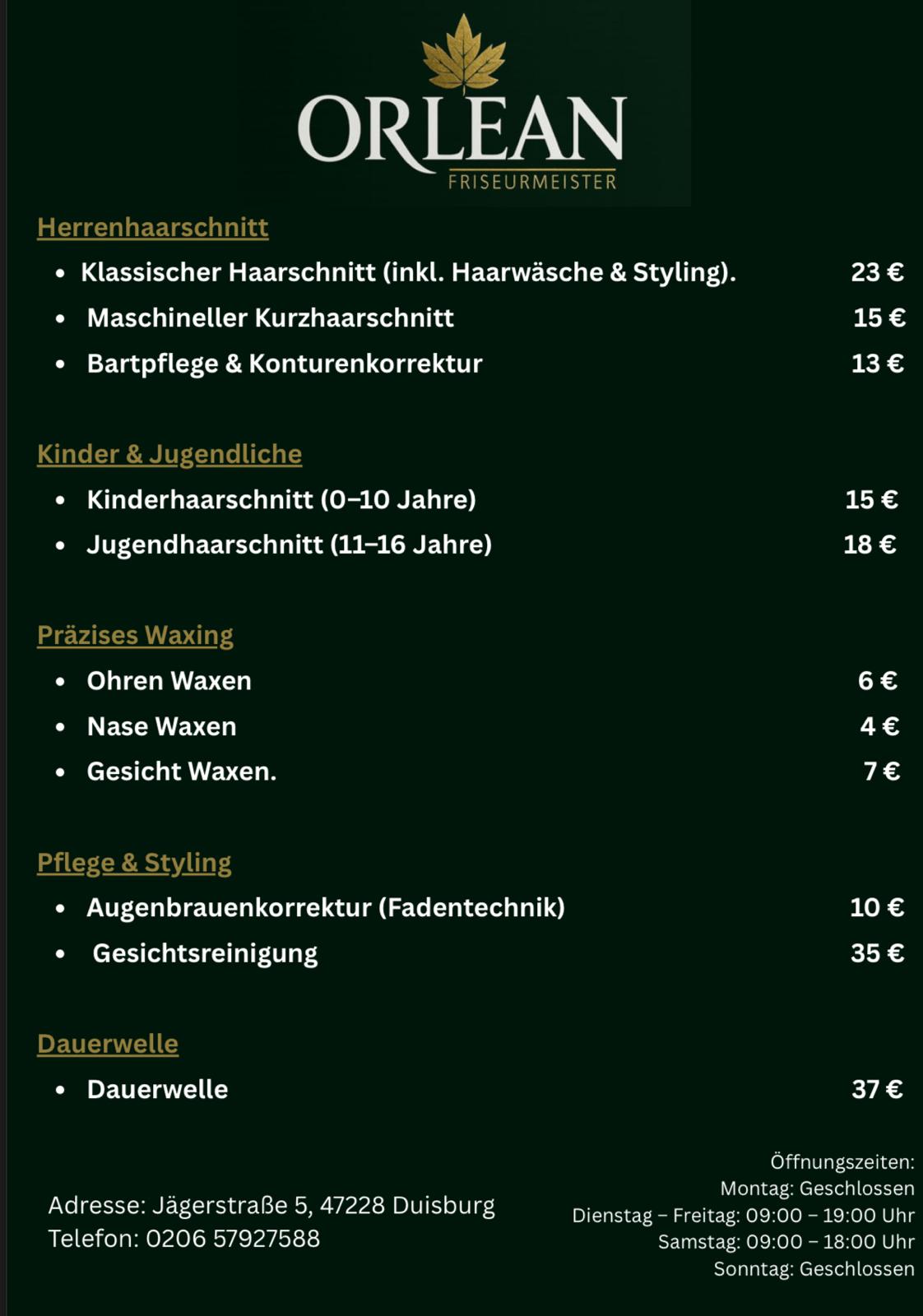 ORLEAN Friseurmeister – Schnittergebnis