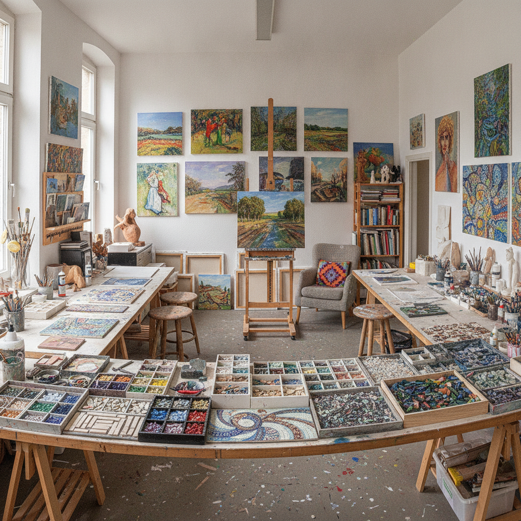 Werkstattansicht Atelier Gesa Blaas