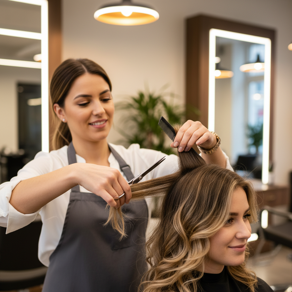 Damenhaarschnitt bei Beauty Hair Knarik