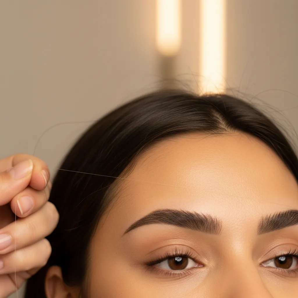 Augenbrauen-Threading bei Star Friseur