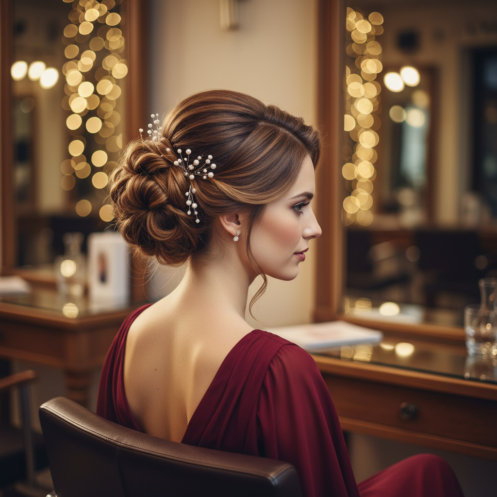 Hochsteckfrisuren und Festtagsstyling – Friseursalon Höller