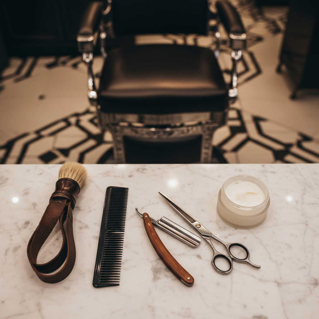 Nice Friseur – Werkzeug des Barbiers