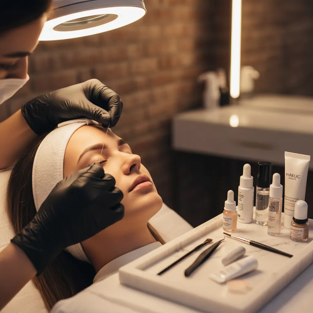 Augenbrauen Styling im Glam Beauty Studio