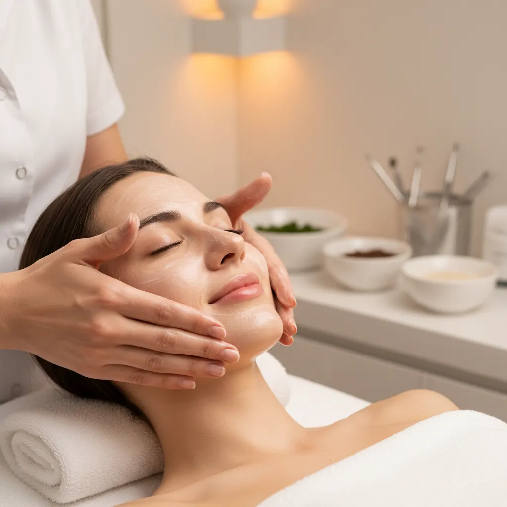 Gesichtsbehandlung im Glam Beauty Studio Garching