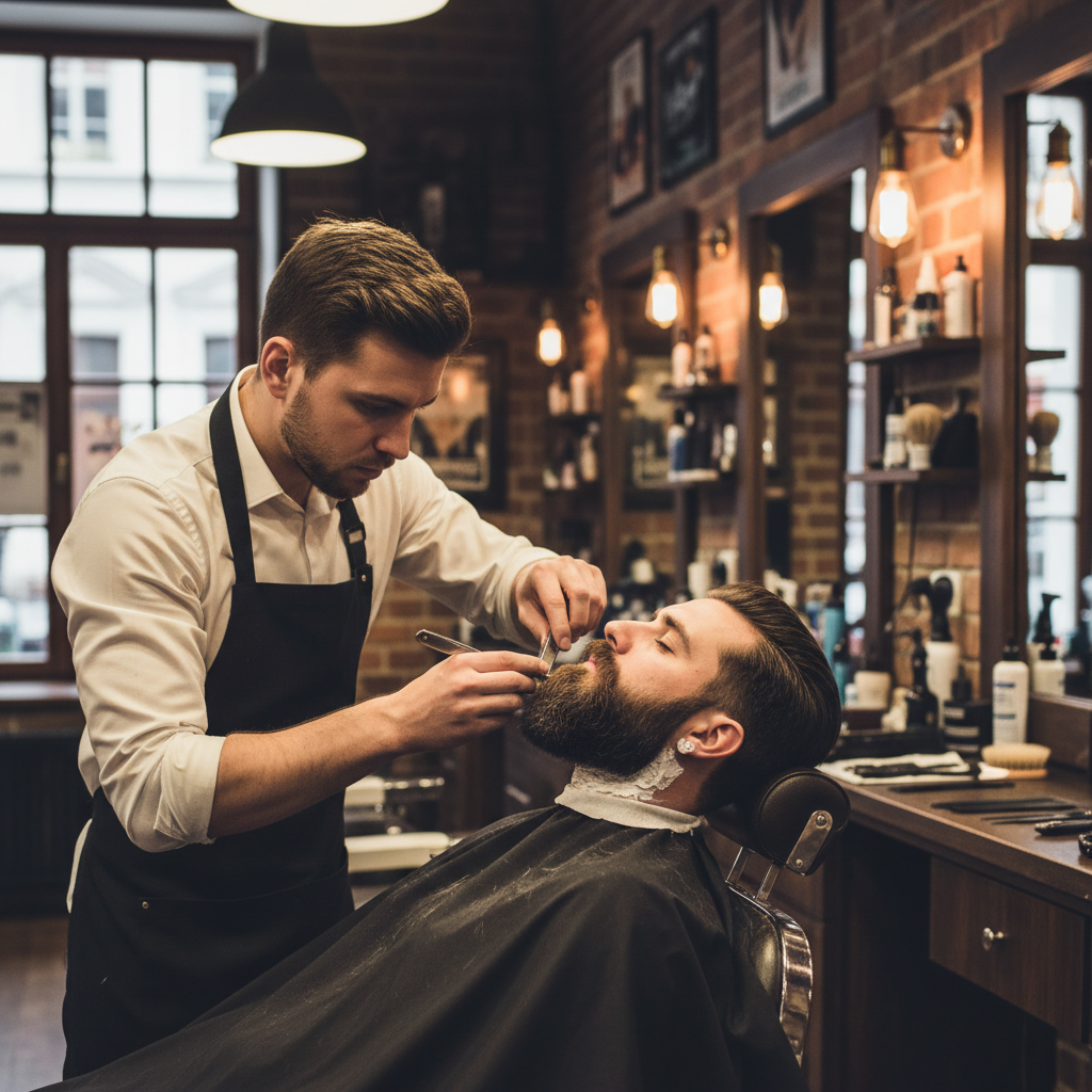 Bartpflege und klassische Barbier-Leistungen bei Barber & Barberella