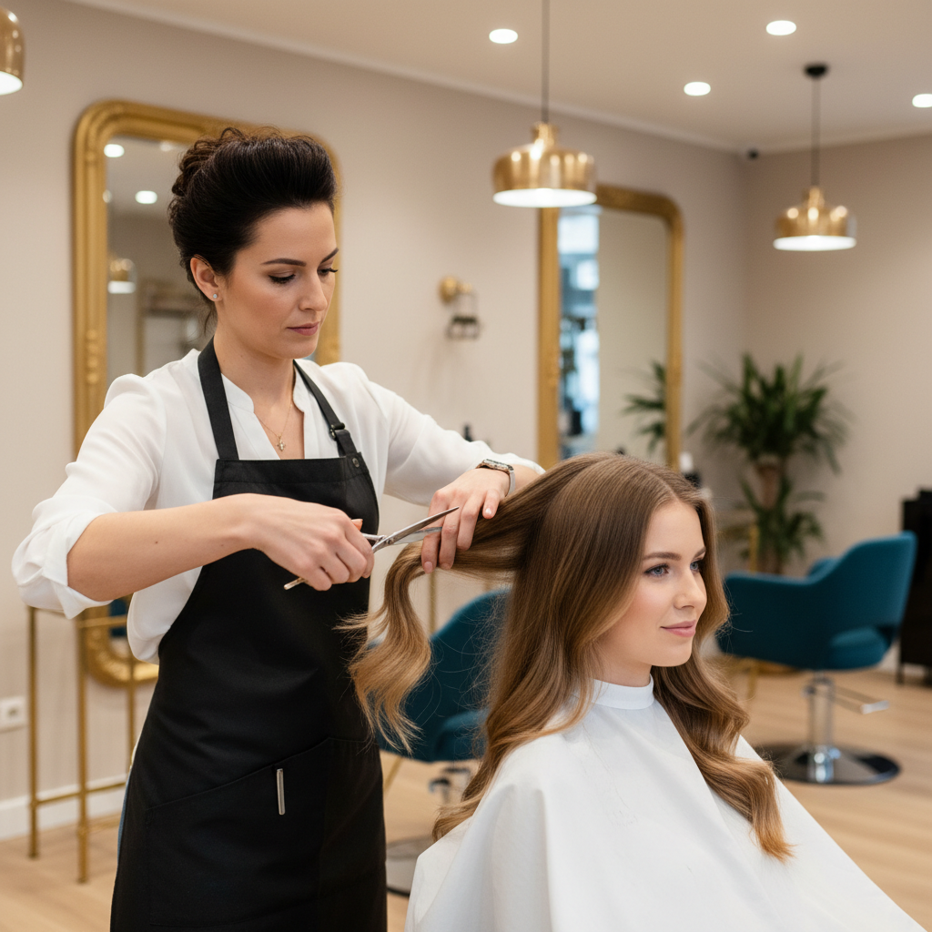 Eleganz Friseursalon – Damenhaarschnitt
