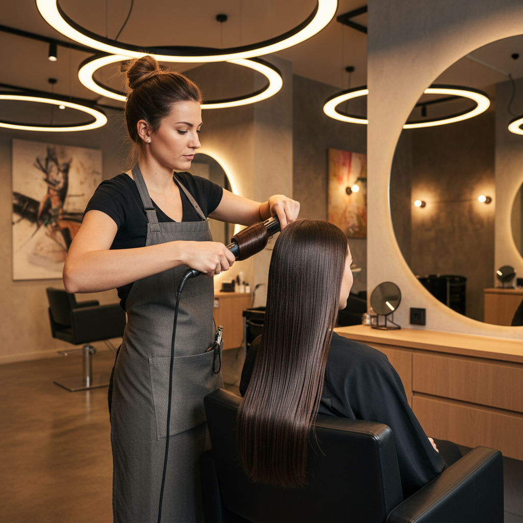 Eleganz Friseursalon – Föhnen und Glätten