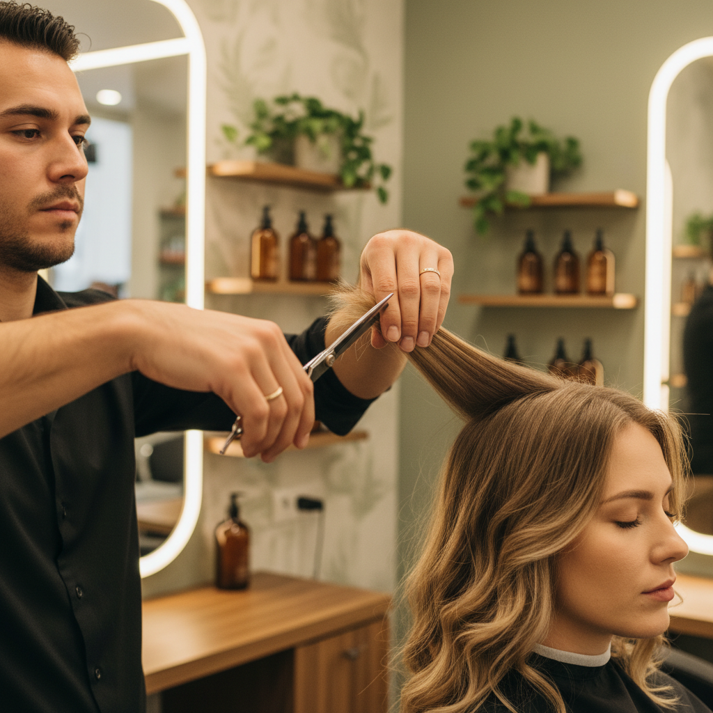 Biosthetique Friseur – Damenhaarschnitt