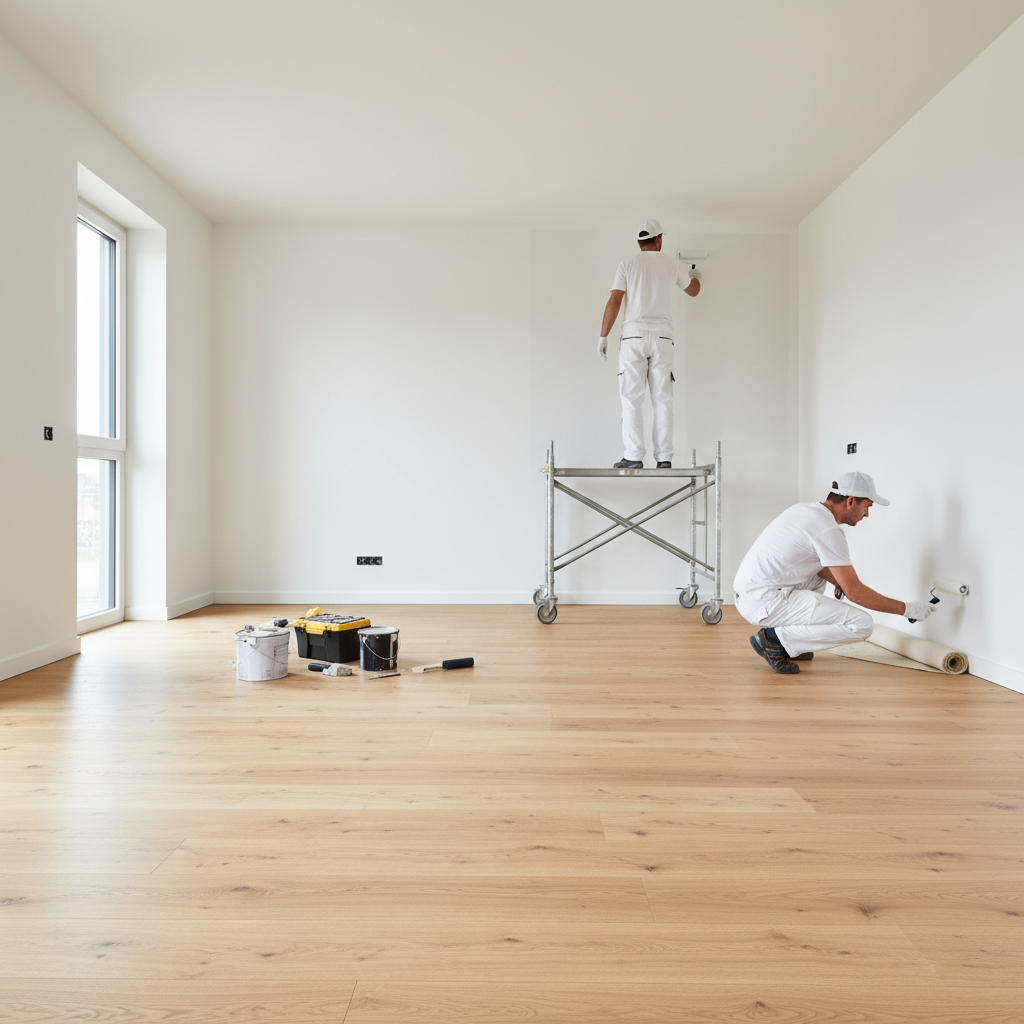 Malerbetrieb Brenner – Verlegter Laminatboden