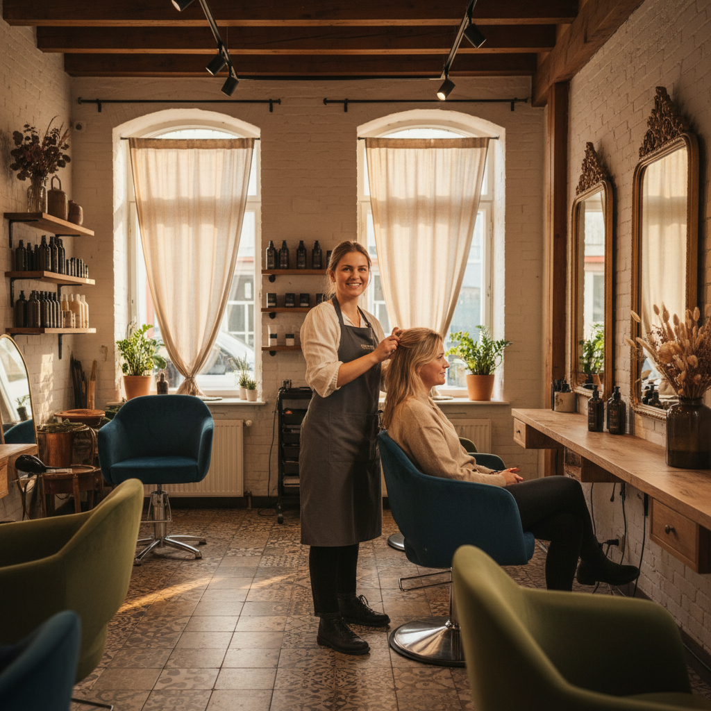 Innenraum Friseursalon Linnemann in Leipzig