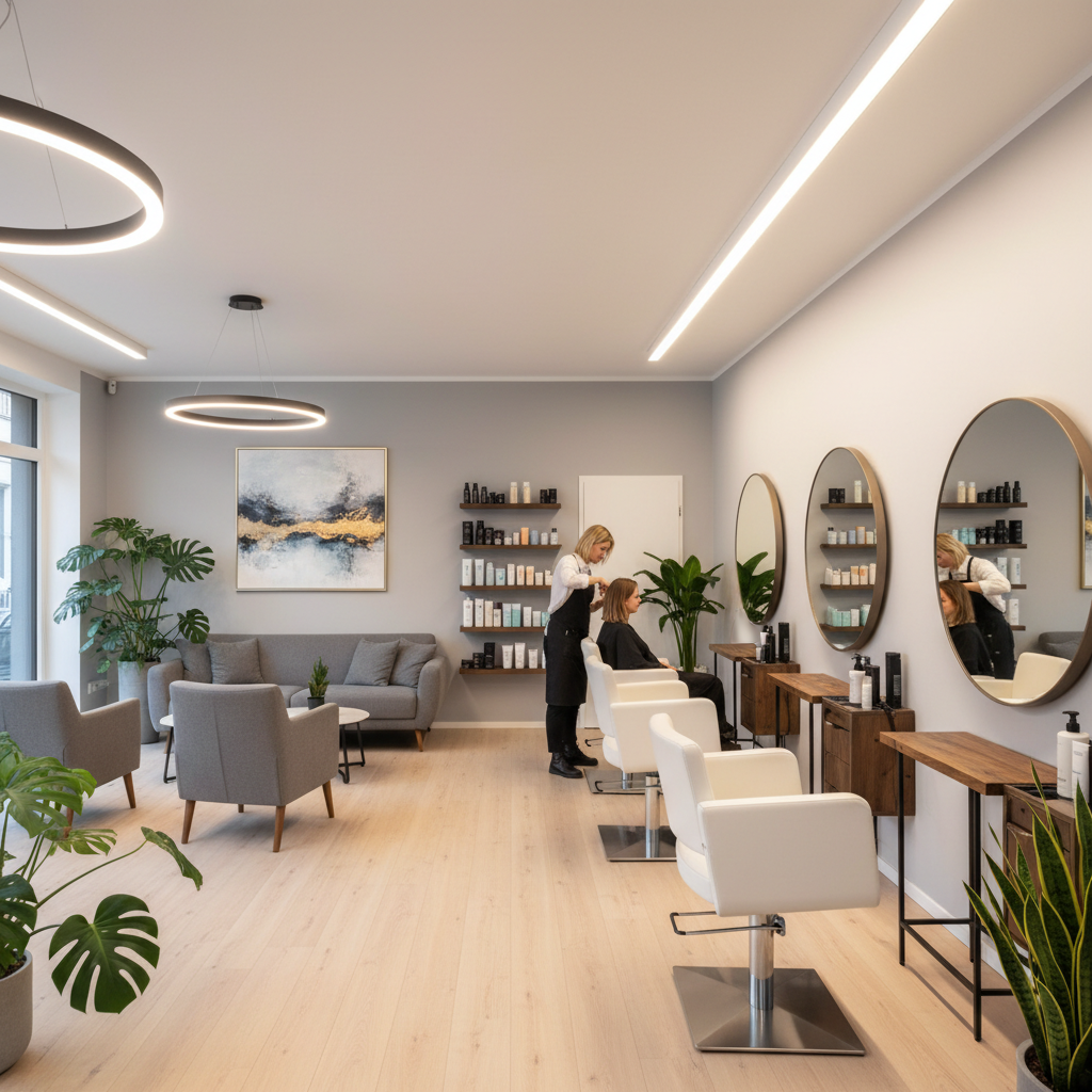 Innenraum Friseursalon Linnemann Leipzig