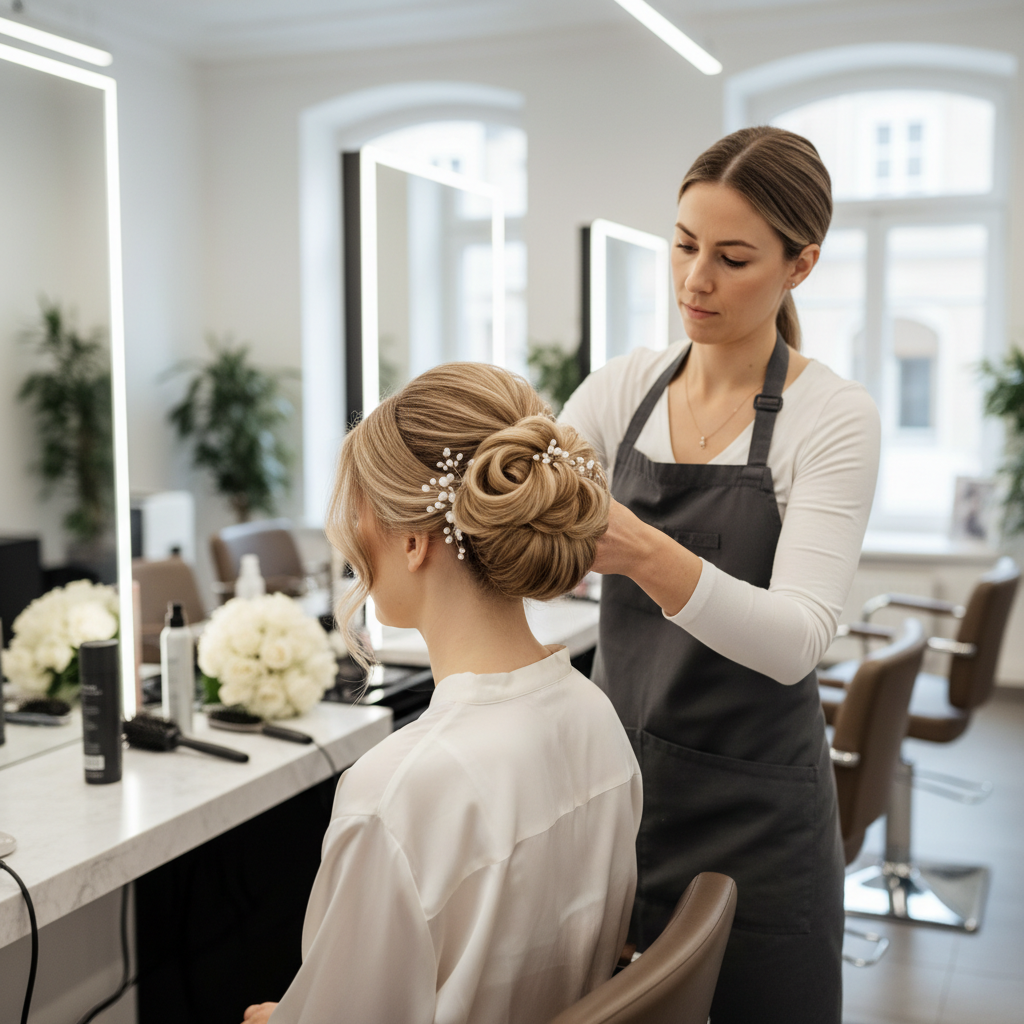 Hochsteckfrisuren und Brautfrisuren bei Friseursalon Linnemann