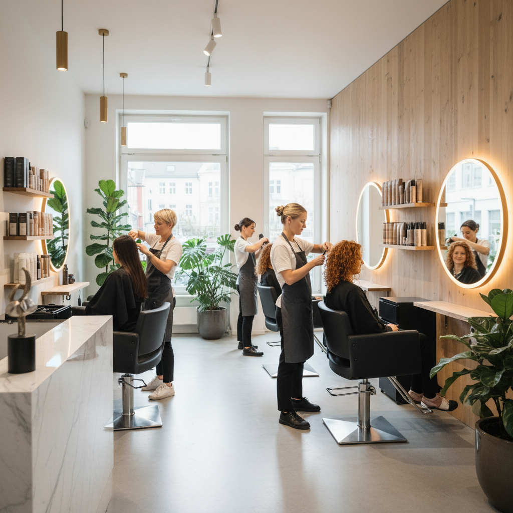 Inhaberin Stefanie Linnemann im Friseursalon